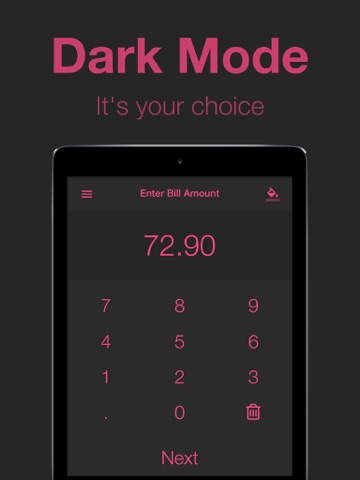 Split Bill - The Best Tip Calculator And Bill Splitter For iOS iPad screenshot 5 - Utilities app