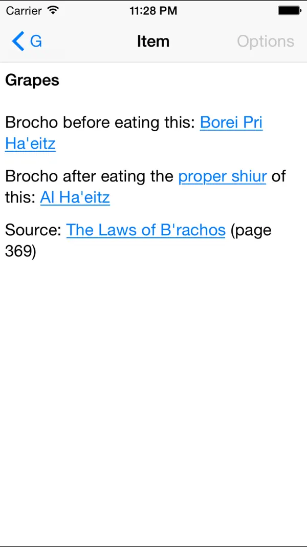 #4. Brochos (iOS) Przez: Yossie's Apps, LLC