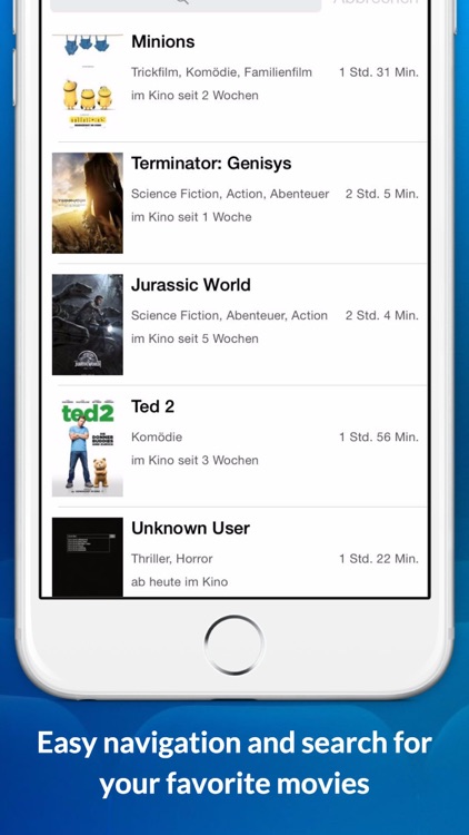CINEPASS Showtimes & Ticketing App - all theaters, movies and trailers at a glance.