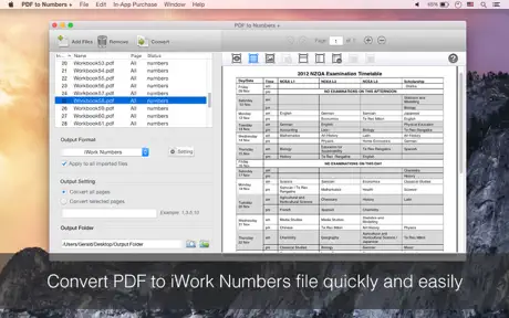 PDF to Numbers +