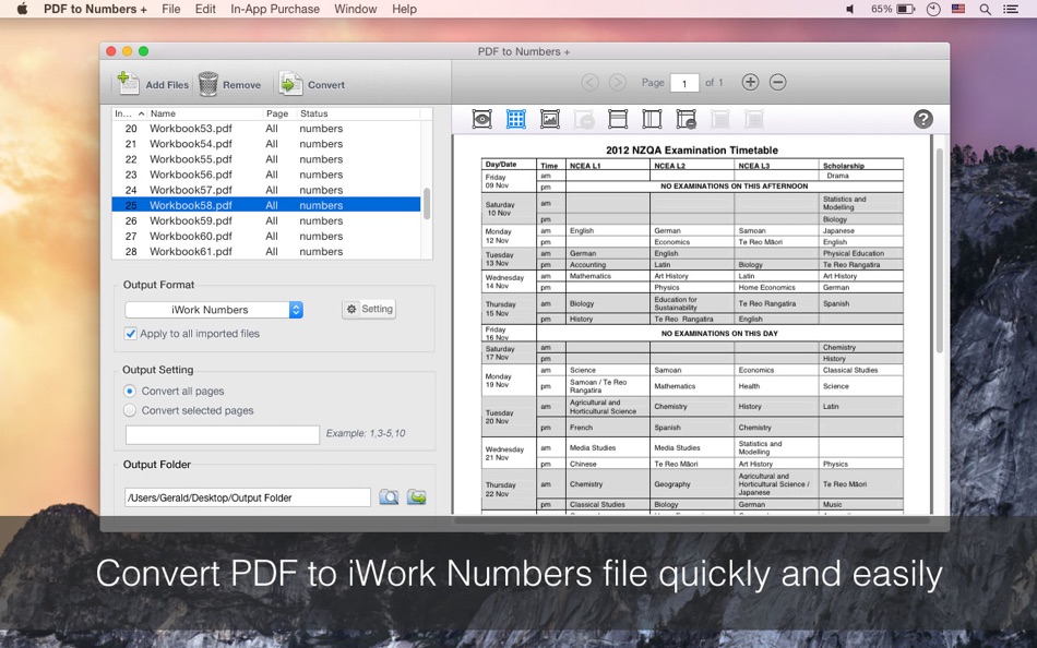 PDF to Numbers + - 1.1 - (macOS)