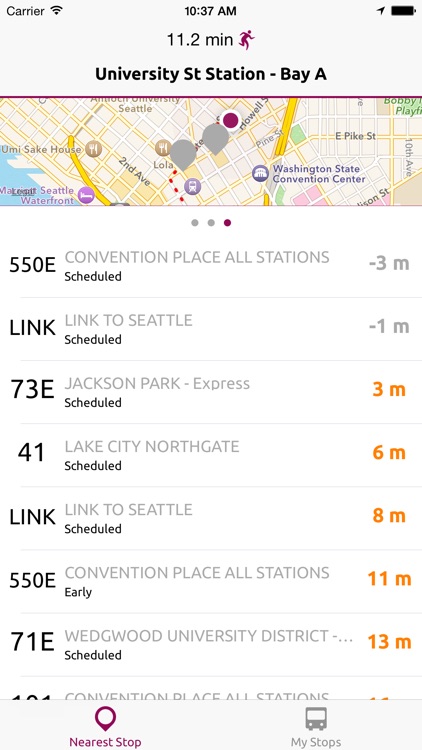 BusMe — Puget Sound Bus Departures