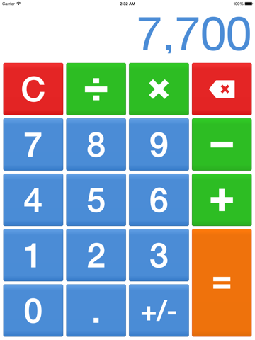 Screenshot #5 pour Big Digits HD Calculator with Large Buttons