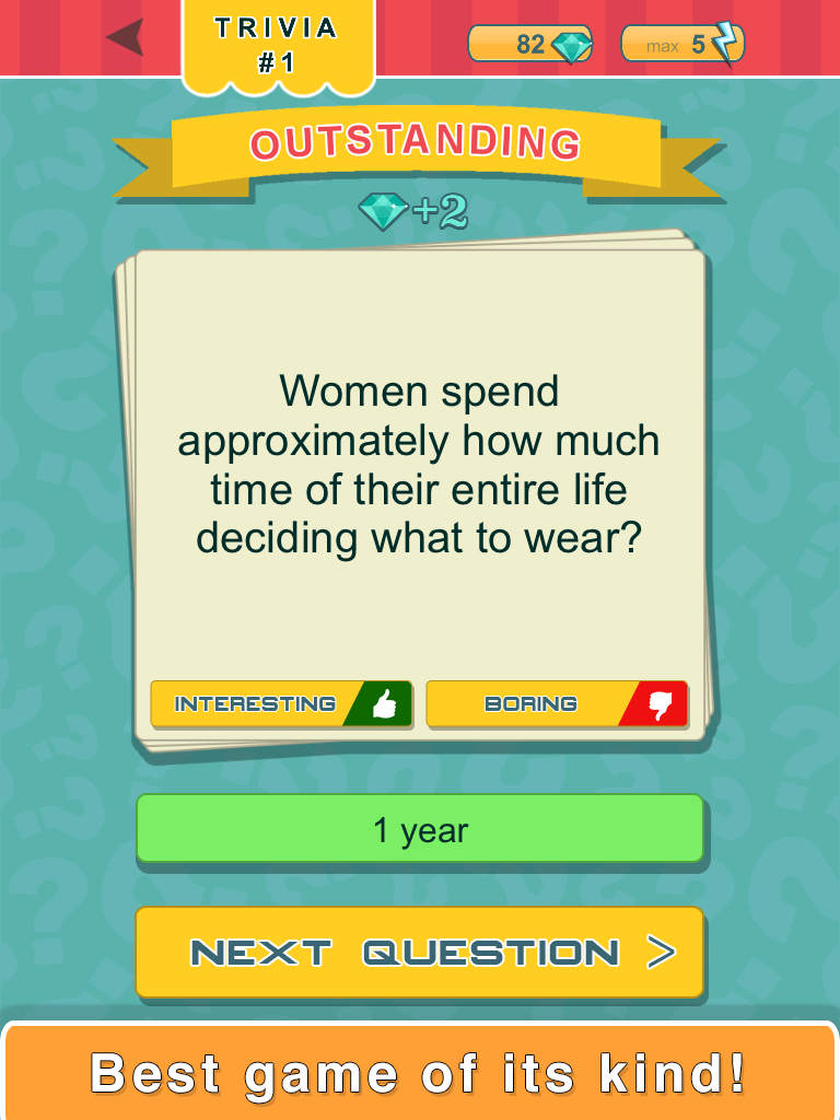 Trivia Quest™ Unbelievable Facts - trivia questions