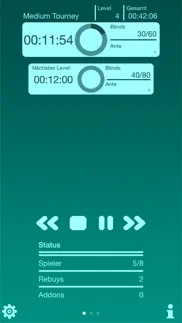 poker blind timer lite iphone bildschirmfoto 1
