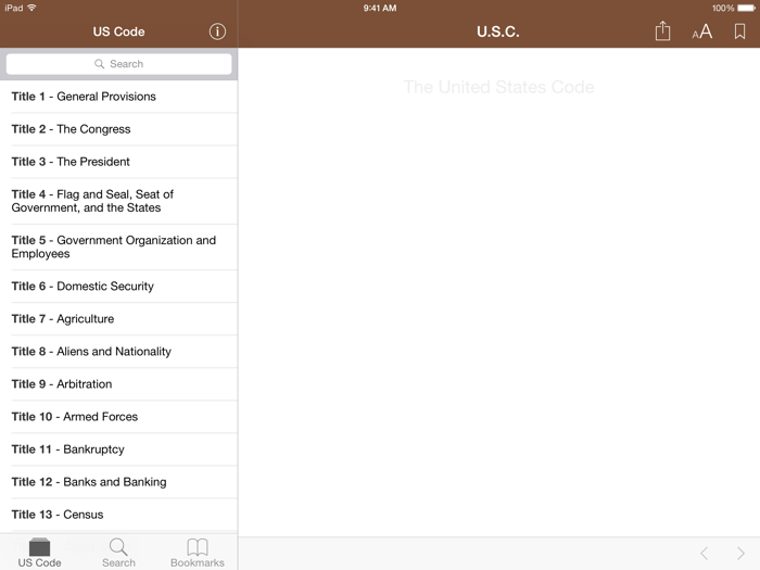 Codification U.S. Code