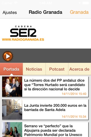 Radio Granada - Noticias, Podcast, Cadena Ser screenshot 2
