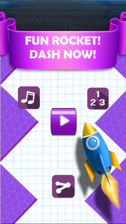 ZigZag Rocket - Dash Rocket on Cloud Path!