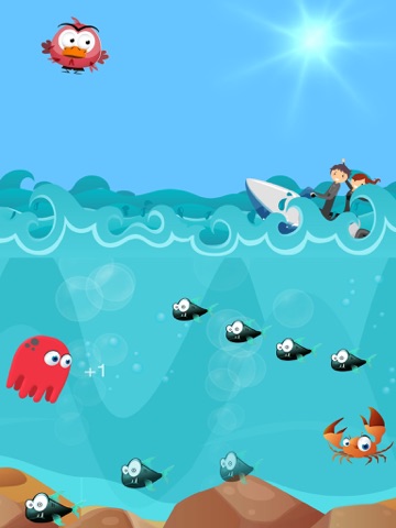 Screenshot #2 for Jelly Fish Jack Childrens Game - Race crabs, fish and jetski in a fun under water adventure