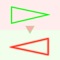 Triangles - Swipe Red & Green Neon Signs in Right Direction