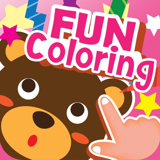 cartoon coloring draw book art game for kid iOS App