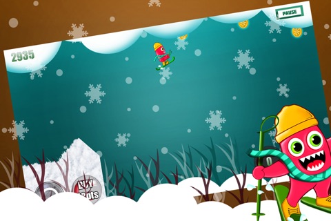 Monster Ski : The Winter Skiing Forest Creature - Free screenshot 2