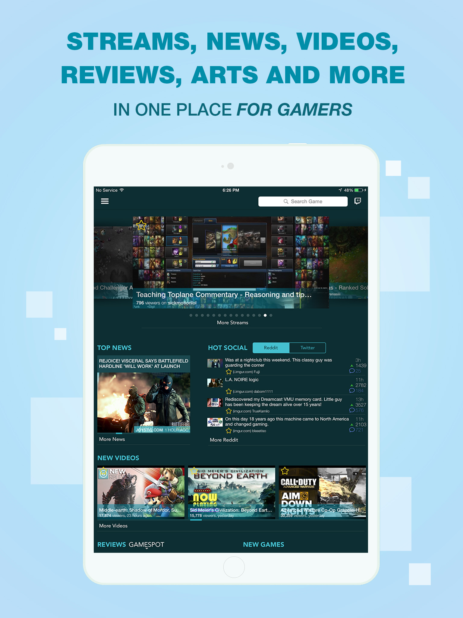 Portal Gaming - video game portal for Gamers