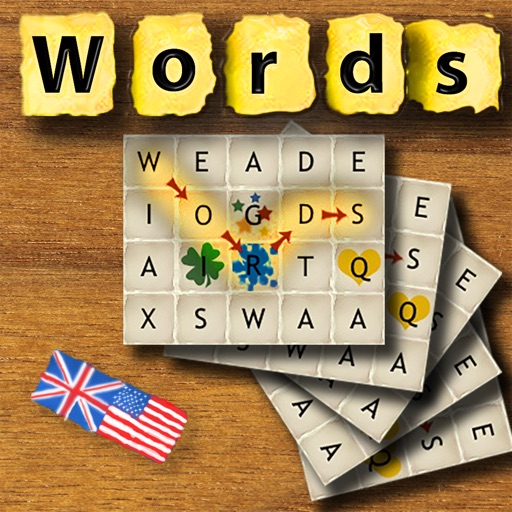 Words English - The rotating letter word search puzzle board game iOS App