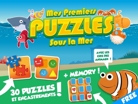 Screenshot #4 pour Mes premiers puzzles : Animaux de la mer [Gratuit]