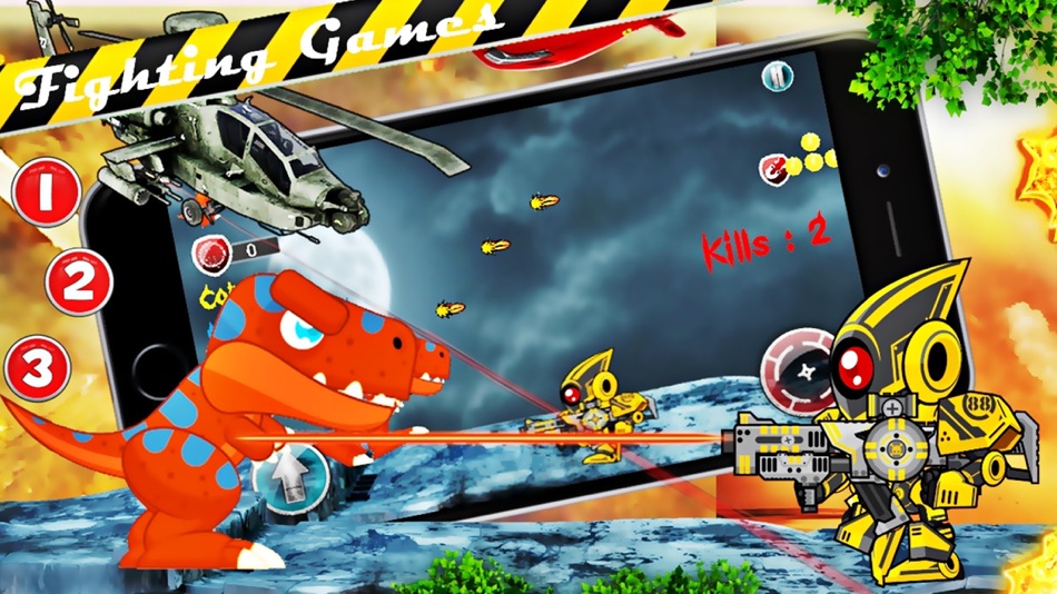 #2. Dinosaur Fighting Game (iOS) 由: Anchalee Pradissook
