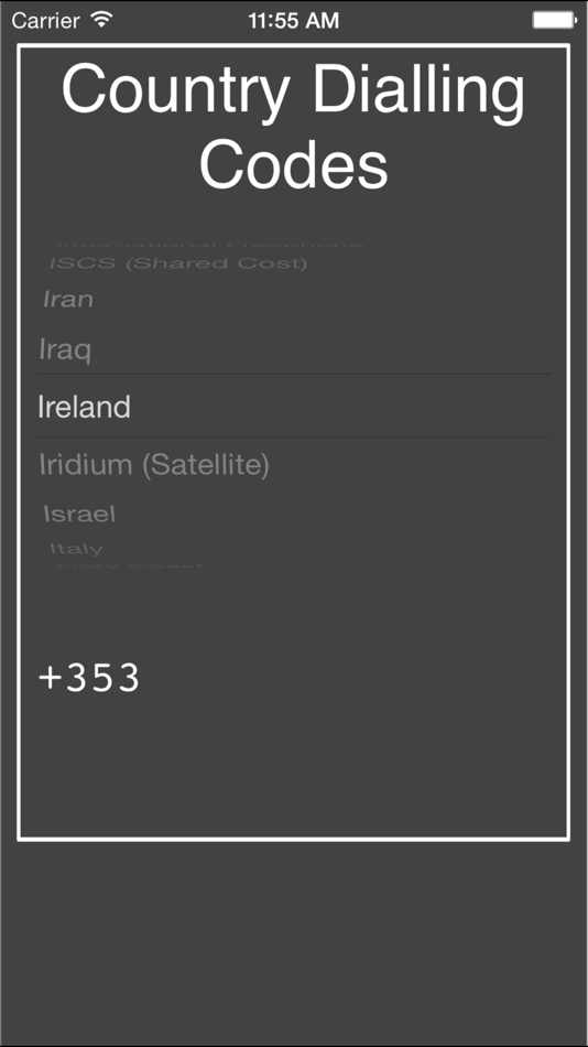 Country Dialling Codes - 4.0 - (iOS)