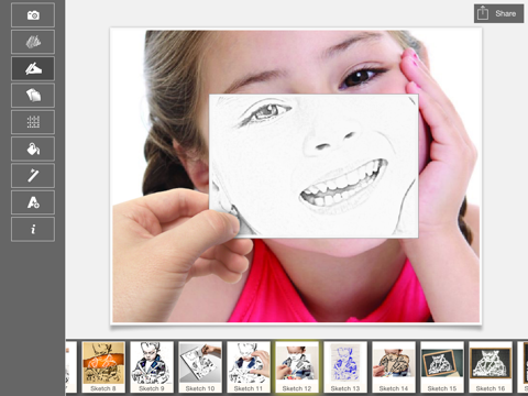 STD Photo Sketch iPad screenshot 3 - Photo & Video app