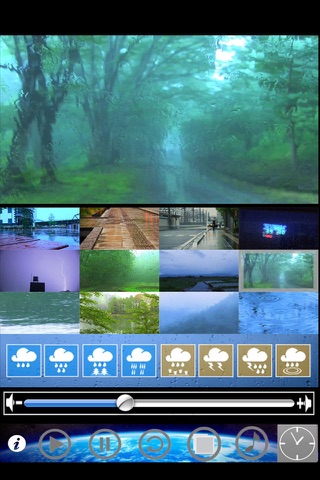 Rainy scenery and sound of rain and music"Rain cafe Relax HD" screenshot 2