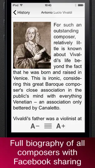 Captura de pantalla de Obras Maestras De La Música Clásica Gratis en iPhone 3