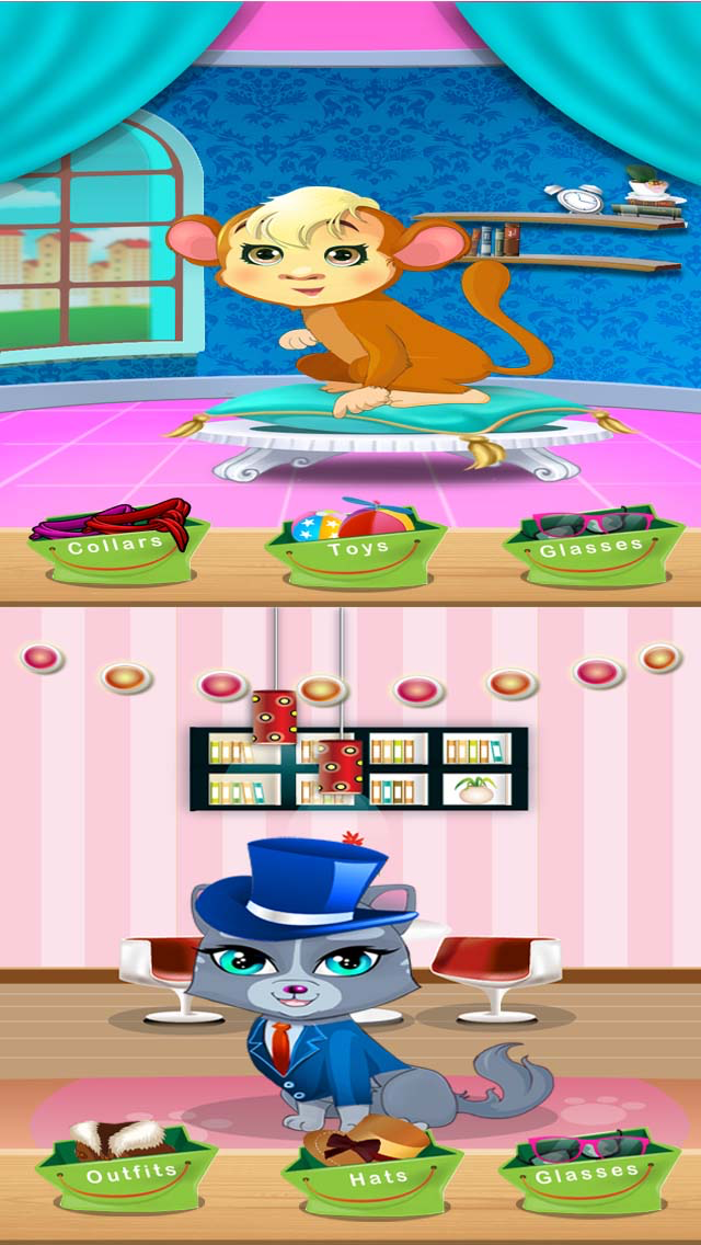 Cute Kitty Cat Pet Hot Fashion Dress up and Spa Salon