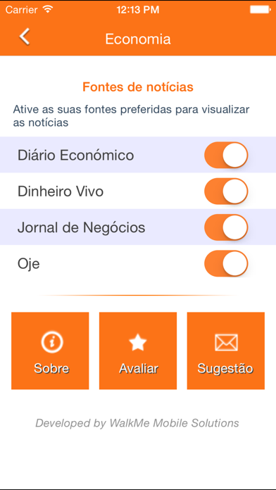 Notícias de Economia Screenshot