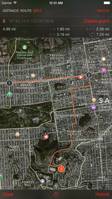 Map Tools - area, distance, radius and angle measurementのおすすめ画像2