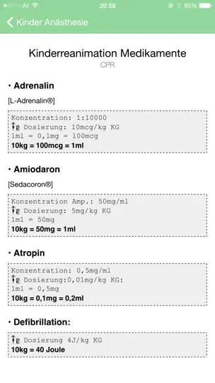 Screenshot von Kinder Anästhesie XS auf dem iPhone 2