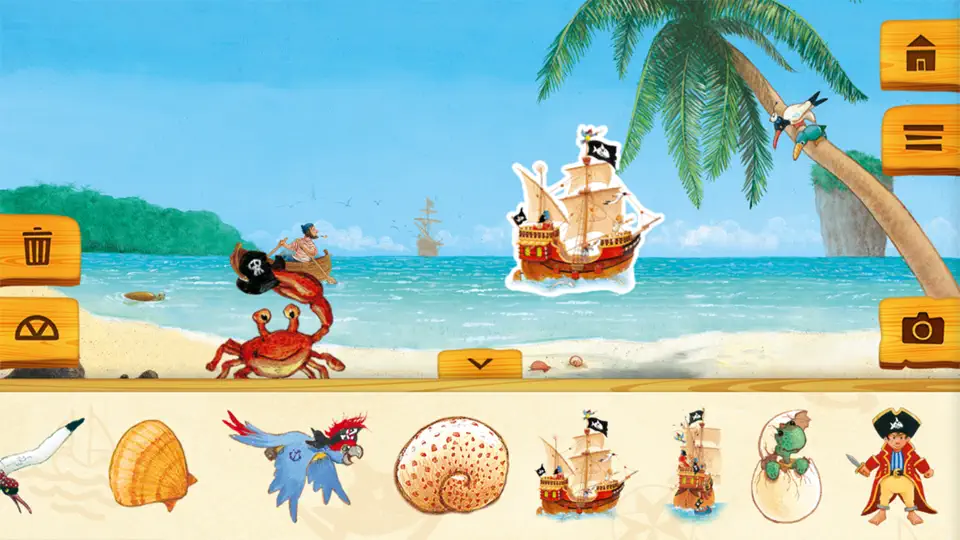 Screenshot von Käpt’n Sharky Piratenspaß Zum Lesen Und Spielen auf dem iPhone 2