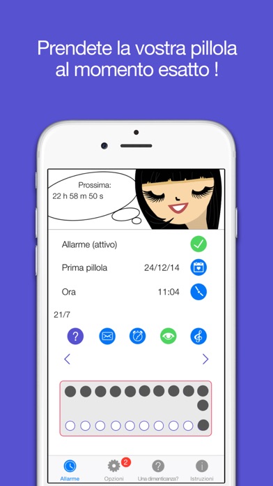 La pillola Schermata dell'app