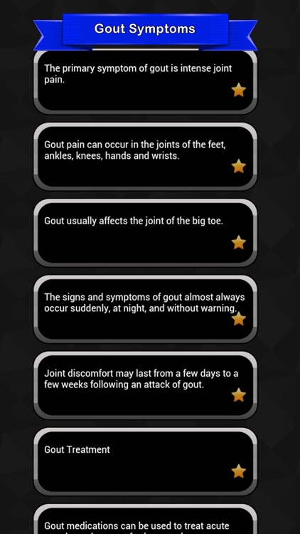 Gout Symptoms