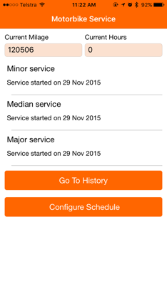 Motorbike Service - motorcycle maintenance log book screenshot 1