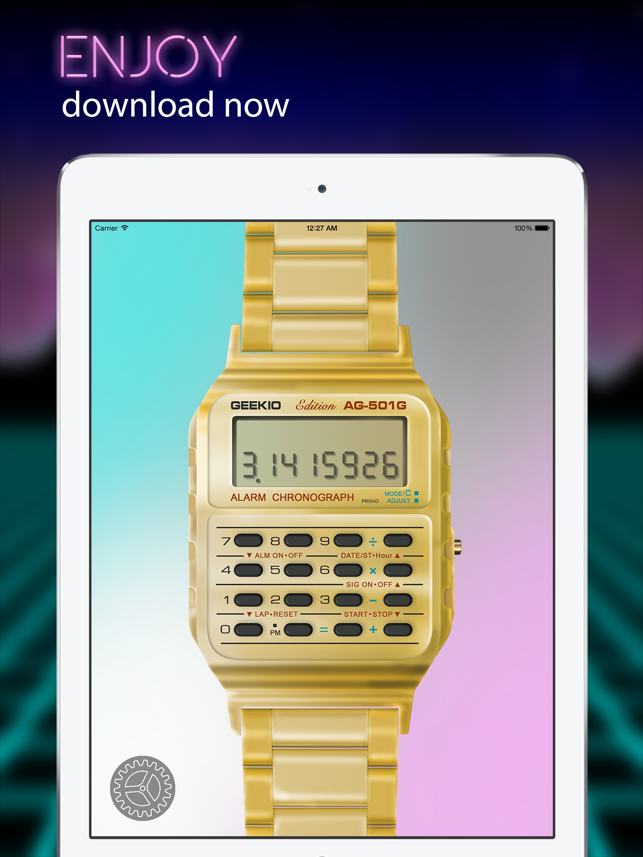 ‎Geek Watch - Retro Calculator Watch Screenshot