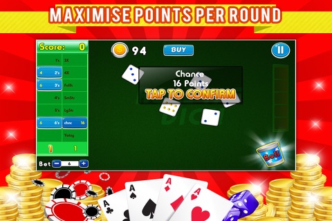 Yatzy Dice Casino FREE - The Gold Rush Blitz Game screenshot 2