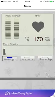 bpm finder: flash torch at music beat per minute rate iphone screenshot 3