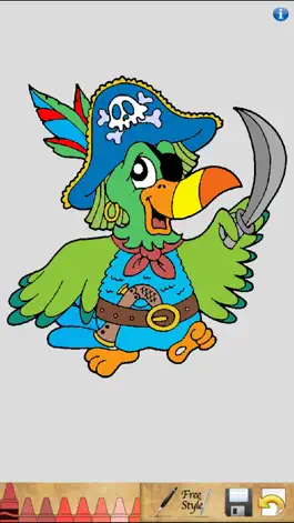 Game screenshot Pirate Coloring Book Free apk