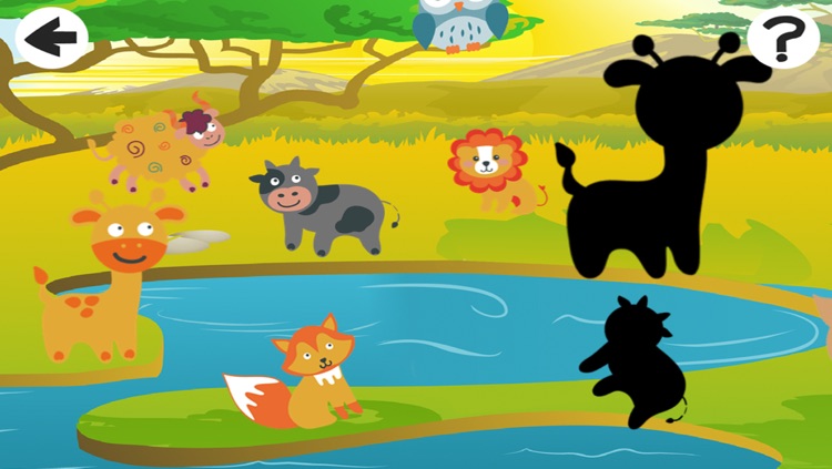 Animal-s from a Safari Trip in One Kid-s Puzzle Game For Play-ing, Teach-ing and Learn-ing