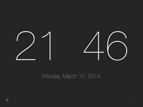 SimpleClock. iPad