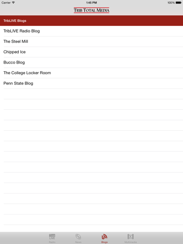 TribLIVE Radio SportsTalk & News by Pittsburgh Tribune-Review - Trib Total Media iPad screenshot