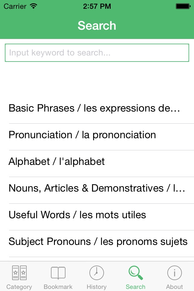 French Tutorial: Basic Phrases, Vocabulary and Grammar with Pronunciation screenshot 4