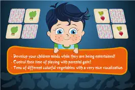Game screenshot Little Genius Matching Game - Vegetables - Educational and Fun Game for Kids apk