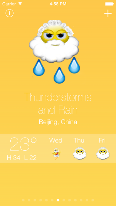 Emoji Weather - Fun emoji and emoticon weather reports and forecastのおすすめ画像3
