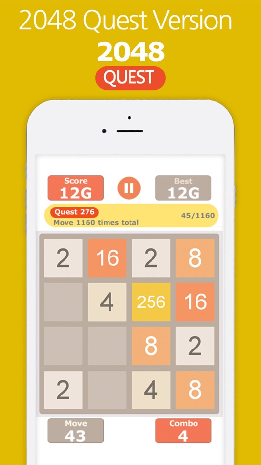 #4. 2048 Quest! (iOS) By: GameZen, Inc.