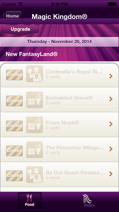 Wait times for Disney World iPhone screenshot 4 - Travel app