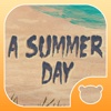 Summer Day: learning new words with kids. Interactive book for toddlers.