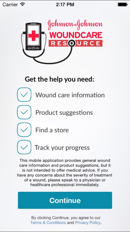 JOHNSON & JOHNSON WOUND CARE RESOURCE™ App