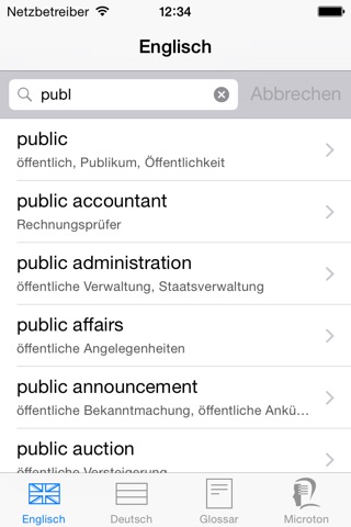 iWörterbuch German-English screenshot 2