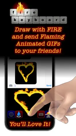 Game screenshot Fire Keyboard - Draw Flaming GIFs! mod apk