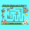 Mouse to Cherries Maze Game