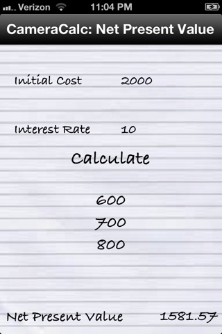 Net Present Value (NPV) Financial Calculator screenshot 4